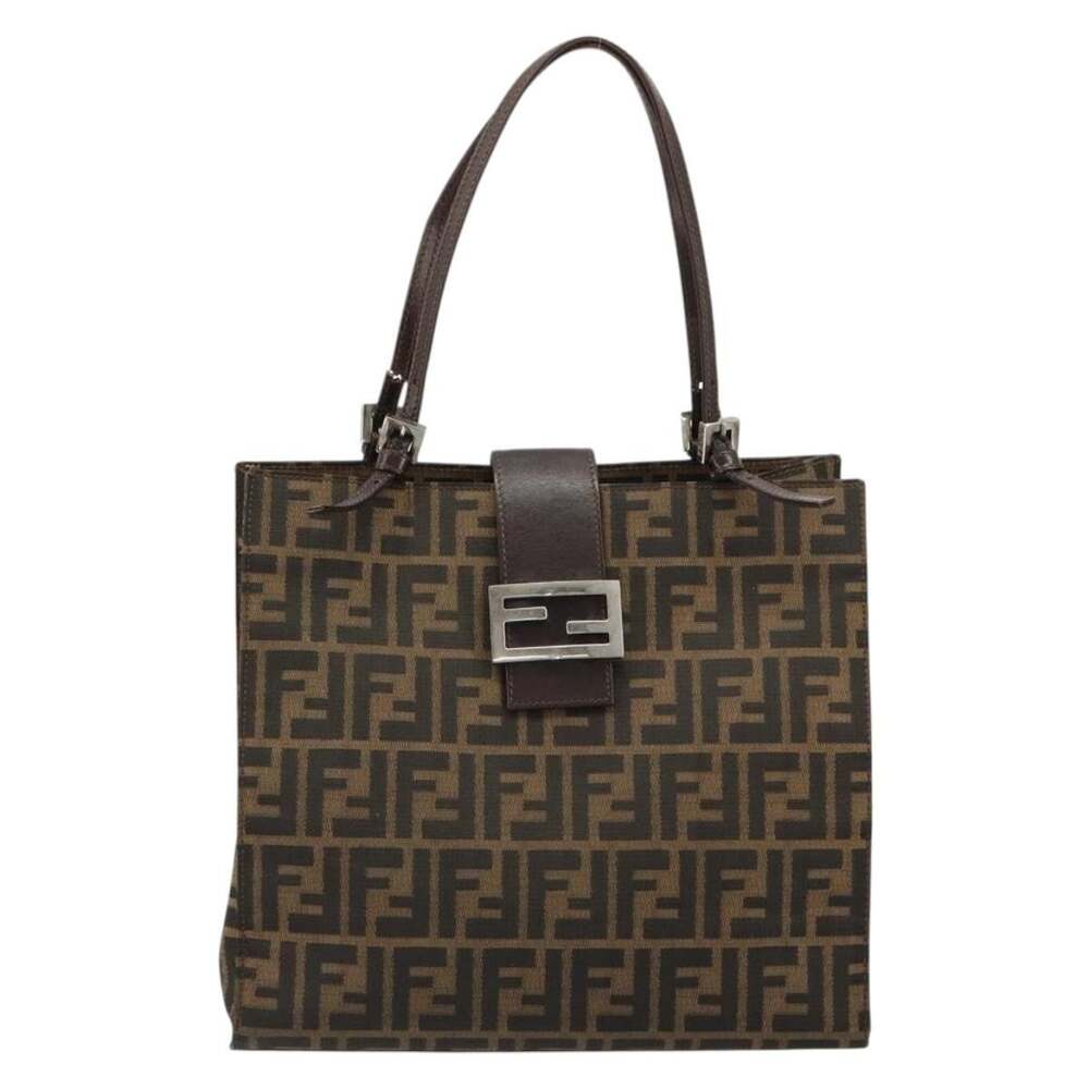 Fendi Zucca Mamma Baguette Tote Bag Black